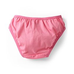 Babyhug 100% Cotton Knit Antibacterial Panties With Polka Dot & Tropical Theme Print Pack Of 3 - Orange Light Blue & Pink