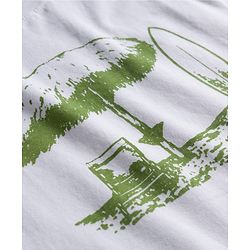 Babyhug Poplin Woven Half Sleeves Beach Theme Printed Shirt & Shorts Set with Inner Tee - Green & White