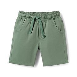 Babyhug Cotton Woven Half Sleeves Striped Shirt & Shorts Set - Green