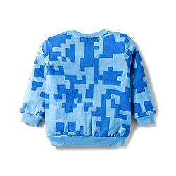 Babyhug Disney Terry Knit Full Sleeves Pullover Sweatshirt with Simba Graphics - Blue