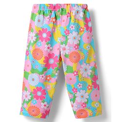 Babyhug Single Jersey Knit Full Sleeves Co-ords Top & Lounge Pant Set with Floral Print - Light Blue