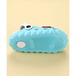 Cute Walk by Babyhug Back Strap Closure Clogs with Butterfly & Ice Cream Applique- Blue