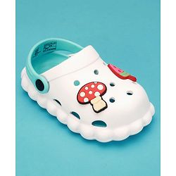 Cute Walk by Babyhug Slip On Clogs With Applique - White