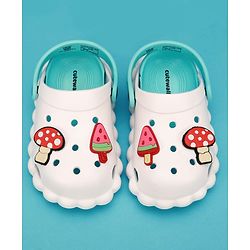 Cute Walk by Babyhug Slip On Clogs With Applique - White