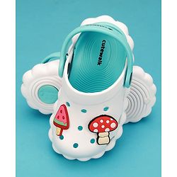 Cute Walk by Babyhug Slip On Clogs With Applique - White