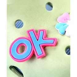 Cute Walk by Babyhug Back Strap Closure Clogs with Floral Applique - Green