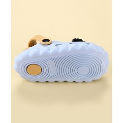 Cute Walk by Babyhug Back Strap Closure Clogs With Car Applique - Light Blue