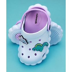 Cute Walk by Babyhug Clogs With Dino Applique & Back Strap - Purple