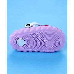 Cute Walk by Babyhug Back Strap Closure Clogs with Duck & Seahorse Applique - Purple