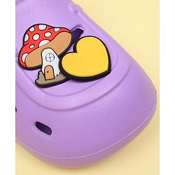 Cute Walk by Babyhug Clogs With Mushroom Applique - Purple