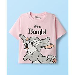 Babyhug Disney Single Jersey Knit Half Sleeve T-Shirts with Disney Characters Graphics  Pack of 5 - Pink, White & Green