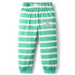 Babyhug Disney Single Jersey Full Sleeves Night Suit Set with Lion King Graphics - Light Green