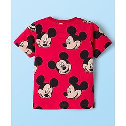 Babyhug Disney Single Jersey Knit Half Sleeves T-Shirts & Shorts Sets With Mickey Mouse Graphic Pack of 2 - Multicolor
