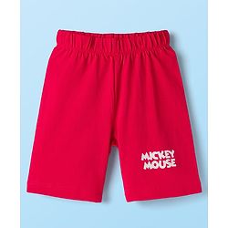 Babyhug Disney Single Jersey Knit Half Sleeves T-Shirts & Shorts Sets With Mickey Mouse Graphic Pack of 2 - Multicolor