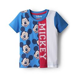 Babyhug Disney 100% Cotton Knit Half Sleeves T-Shirt With Micky Mouse Graphics Pack Of 2 - Multicolour