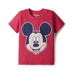 Babyhug Disney 100% Cotton Knit Half Sleeves T-Shirt With Micky Mouse Graphics Pack Of 2 - Multicolour