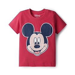 Babyhug Disney 100% Cotton Knit Half Sleeves T-Shirt With Micky Mouse Graphics Pack Of 2 - Multicolour