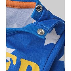 Babyhug Disney Single Jersey Knit Full Sleeves Night Suit with Tigger Graphics - Blue
