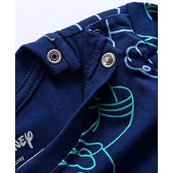 Babyhug Disney Single Jersey Knit Full Sleeves T-Shirt with Mickey Mouse & Friends Graphic Pack of 3 - Brown Green & Navy Blue
