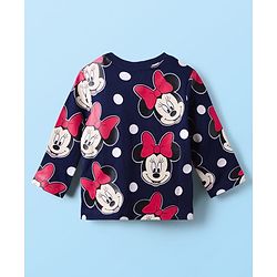 Babyhug Disney Single Jersey Knit Full Sleeves T-Shirt with Minnie Mouse Graphics Pack of 3 - Red Navy Blue & White