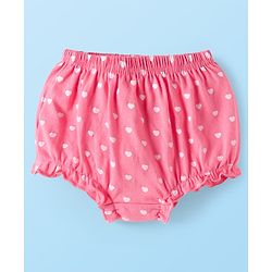 Babyhug 100% Cotton Antibacterial Bloomers With Animals & Hearts Print Pack Of 3 - Multi Colour
