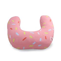 Babyhug 100% Cotton Feeding Pillow  Party Theme  - Pink | Fits upto waist size 36 inches