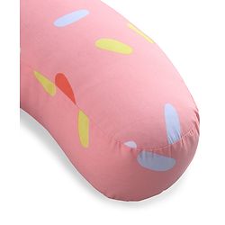 Babyhug 100% Cotton Feeding Pillow  Party Theme  - Pink | Fits upto waist size 36 inches