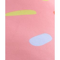 Babyhug 100% Cotton Feeding Pillow  Party Theme  - Pink | Fits upto waist size 36 inches