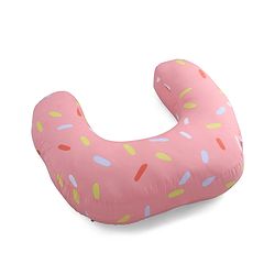 Babyhug 100% Cotton Feeding Pillow  Party Theme  - Pink | Fits upto waist size 36 inches