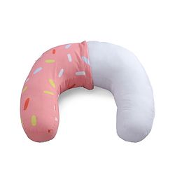 Babyhug 100% Cotton Feeding Pillow  Party Theme  - Pink | Fits upto waist size 36 inches