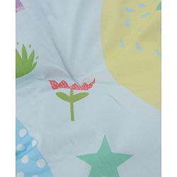 Babyhug Cotton Mosquito Net With Mattress Panda Print - Grey| Soft and Comfortable| Easy Access| Foldable & Travel Friendly| New Born Gifting Option| Use on Floor Cribs Cots or Cradle