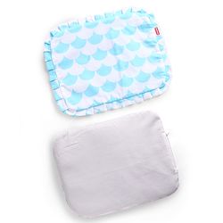 Babyhug Head Shaping Mustard Seed Pillow Aeroplane Print - White| 1 Kg Natural Rai| Cotton Removable Cover| Natural Warming Property|Prevents Cold & Flat Head Syndrome| NewBorn Neck & Shoulder Support