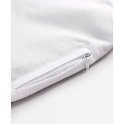 Babyhug Head Shaping Mustard Seed Pillow Aeroplane Print - White| 1 Kg Natural Rai| Cotton Removable Cover| Natural Warming Property|Prevents Cold & Flat Head Syndrome| NewBorn Neck & Shoulder Support