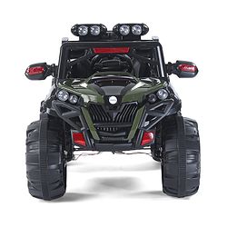 Babyhug Thunder 4X4 Battery Operated Ride On Jumbo Jeep With Music and Lights -Olive Green