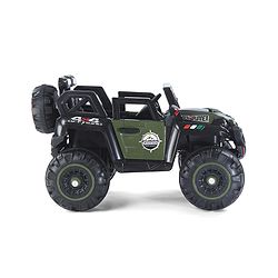 Babyhug Thunder 4X4 Battery Operated Ride On Jumbo Jeep With Music and Lights -Olive Green