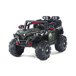 Babyhug Thunder 4X4 Battery Operated Ride On Jumbo Jeep With Music and Lights -Olive Green