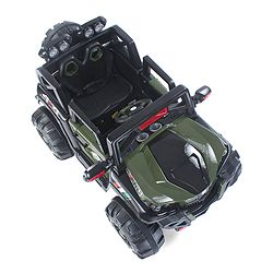Babyhug Thunder 4X4 Battery Operated Ride On Jumbo Jeep With Music and Lights -Olive Green
