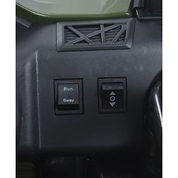 Babyhug Thunder 4X4 Battery Operated Ride On Jumbo Jeep With Music and Lights -Olive Green