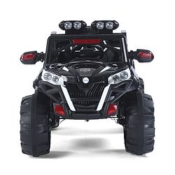 Babyhug Thunder 4X4 Battery Operated Ride On Jumbo Jeep With Music and Lights - Black