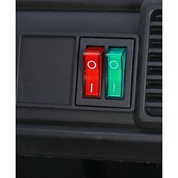 Babyhug 4x4 Battery Operated Ride on Jeep with Music & LED Lights - Red| Rechargeable Battery| Openable Doors| Built-in Music & AUX| Remote Control| Easy to Assemble|Forward & Reverse