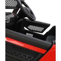 Babyhug 4x4 Battery Operated Ride on Jeep with Music & LED Lights - Red| Rechargeable Battery| Openable Doors| Built-in Music & AUX| Remote Control| Easy to Assemble|Forward & Reverse