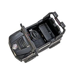 Babyhug 4x4 Battery Operated Ride on Jeep with Music & LED Lights - Black| Rechargeable Battery| Openable Doors| Built-in Music & AUX| Remote Control| Easy to Assemble| Forward & Reverse