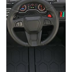 Babyhug 4x4 Battery Operated Ride on Jeep with Music & LED Lights - Black| Rechargeable Battery| Openable Doors| Built-in Music & AUX| Remote Control| Easy to Assemble| Forward & Reverse