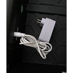 Babyhug 4x4 Battery Operated Ride on Jeep with Music & LED Lights - Black| Rechargeable Battery| Openable Doors| Built-in Music & AUX| Remote Control| Easy to Assemble| Forward & Reverse