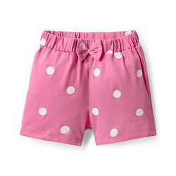Babyhug Cotton Single Jersey Knit Shorts with Polka Dot Design Floral & Butterfly Print - Pack of 3 - Pink Yellow & Black