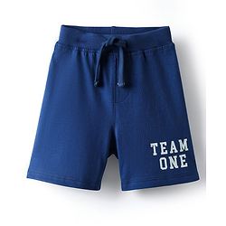 Babyhug Single Jersey Knit Text Printed Shorts Pack of 3 - Red Yellow & Blue