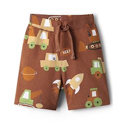 Babyhug Single Jersey Knit Shorts With Stripes & Vehicles Print Pack Of 3 - Multi Colour