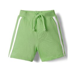 Babyhug Single Jersey Knit Shorts With Tape Detailing Pack Of 3 - Yellow Red & Green