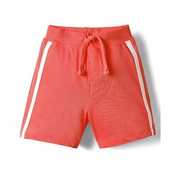 Babyhug Single Jersey Knit Shorts With Tape Detailing Pack Of 3 - Yellow Red & Green