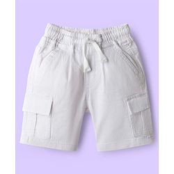 Babyhug Cotton Woven Half Sleeves Checks Shirt & Shorts Set - Green & White